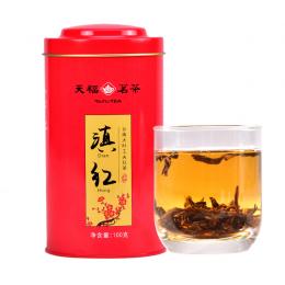 天福茗茶 云南红茶 珍品滇红100G 办公用茶 大叶种工夫红茶 新品