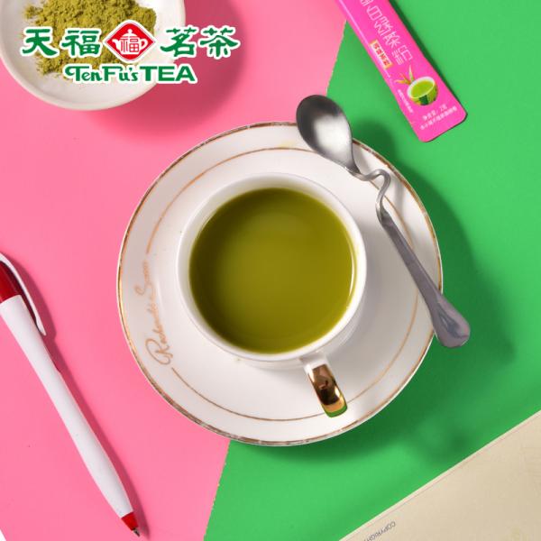 天福茗茶 胶原蛋白绿茶粉 面膜粉正品肽粉 食用烘焙 冲泡饮品40g