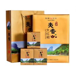 天福茗茶 夷香大红袍-M1 武夷山名枞乌龙岩茶 300克礼盒