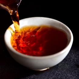 天福茗茶百年老枞云南普洱散茶老树普洱熟茶乔木大叶种50克罐装
