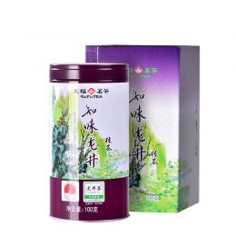 天福茗茶浙江龙井茶叶2021新茶春季明前绿茶礼盒装罐装知味100g