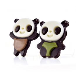 天福茗茶 熊猫巧克力 代可可脂制成创意DIY熊猫造型的巧克零（代可可脂）